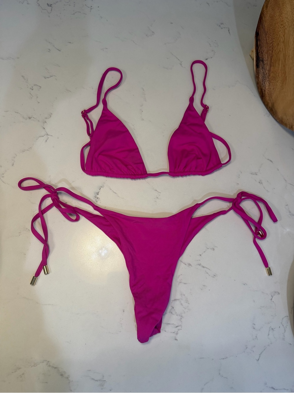 Monday Swimwear Magenta Kauai Top and Palma Bottom